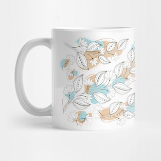 Colorful Print with Abstract Flowers Mug